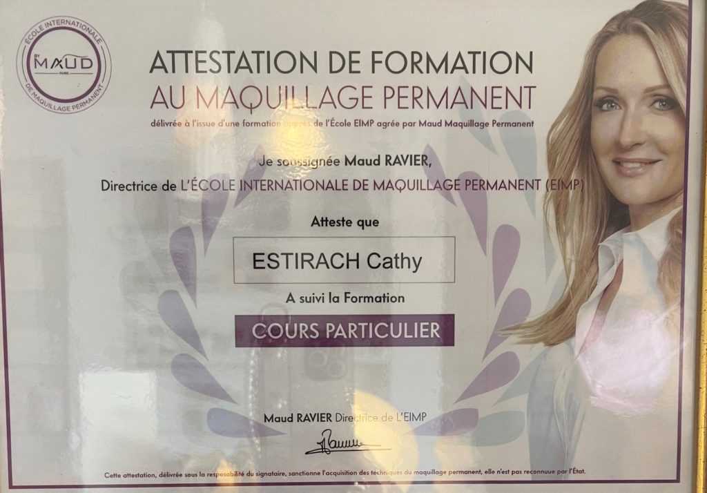 Diplôme école international maquillage permanent • Antinea